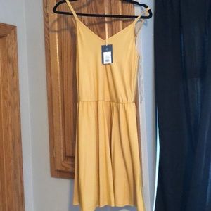 Yellow and white stripped dress! NWT